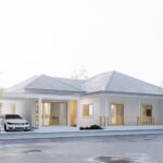 แบบบ้าน 1 ชั้น ทรงปั้นหยา Contemporary สไตล์ร่วมสมัย รับสร้างบ้านระยอง รหัส PB-P5
